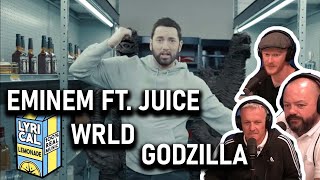 Office Blokes React Eminem  Godzilla ft Juice WRLD REACTION [upl. by Assiralc]