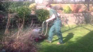 Spraying weed control treatment [upl. by Notsag]