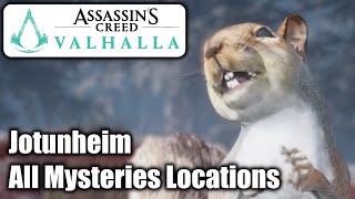 Assassins Creed Valhalla  All Mysteries Locations  Jotunheim [upl. by Annelise]