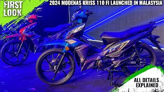 2024 Modenas Kriss 110 Fi Launched In Malaysia  Price From RM4998  First Look [upl. by Tara]