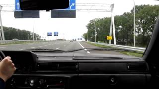 Volvo 740 AW71 automatic transmission accelerating amp using kickdown on highway [upl. by Schulman479]