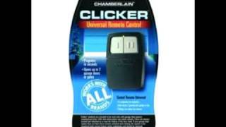 Chamberlain KLIK1U Clicker Transmitter Universal Garage Door Remote Control [upl. by Aitsirhc]