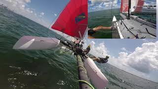 Nacra 15 FCS – Light Winds Downwind Foiling – July 2021 [upl. by Waddington]