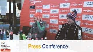 Press Conference Schonach Team Event 04032016 [upl. by Silvana]