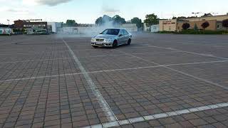 MercedesBenz C32 AMG drift  upalanie  burnout [upl. by Ramsey253]