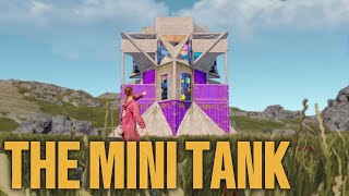 The Mini Tank V1  This INSANE Bunkered Solo Rust Base Can Defend 20 Rocket Raids Console  PC [upl. by Aivlys356]