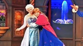 FULL New Frozen stage show in Fantasy Faire with Anna Elsa at Disneyland [upl. by Ennaitak92]