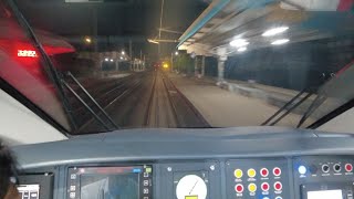 Dangerously Speeding Vandebharat Express Cab Ride View At Night [upl. by Deedahs]