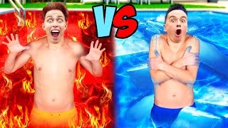 HOT vs COLD Pool Challenge [upl. by Titania]