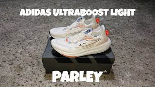 Review❗Unboxing❗ADIDAS ULTRABOOST LIGHT X PARLEY  Sepatu Running Kolab Adidas amp Aktivis Lingkungan [upl. by Alva]