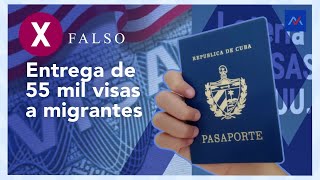 FALSO Entrega de 55 mil visas a migrantes [upl. by Reffinej]