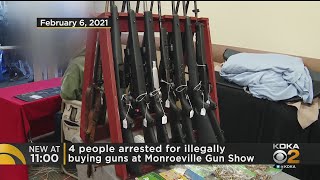 4 Arrested 19 Guns Seized After Surveillance At Gun Show In Monroeville [upl. by Ailhad]