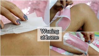 How to use Veet Wax Strips  Waxing at Home Step by Step [upl. by Esiuolyram]