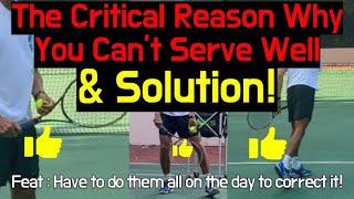 THE CRITICAL REASON WHY YOU CANT SERVE LIKE PRO FEAT HAVE TO DO THESE SOLUTION ON THE DAYJPTA [upl. by Kantor861]