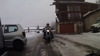 Routes enneigées des alpes en harley [upl. by Leno]