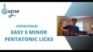 Easy E Minor Pentatonic Licks That Sound Awesome [upl. by Vick546]