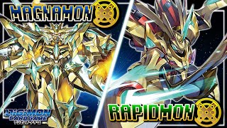 Digimon Card Game  Magnamon X Blue VS Rapidmon X BT16 [upl. by Tova619]