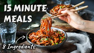 15minute meals when you don’t feel like cooking 8 ingredients or less [upl. by Anelis]