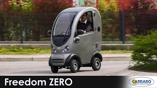 FREEDOM ZERO  Lo scooter elettrico per anziani e disabili diventa una minicar [upl. by Nwahsad]