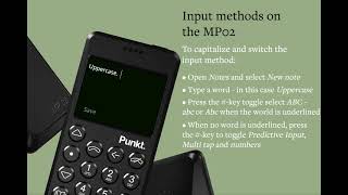 Punkt MP02  Input methods [upl. by Ehrsam69]