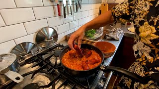 Snabb kreolsk Jambalaya med kräftor och chorizo [upl. by Sanfred]