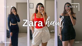 Zara Sale haul 2024  Upto 50 off  Tops pants dresses shorts amp more  Harshala Patil [upl. by Oedama]