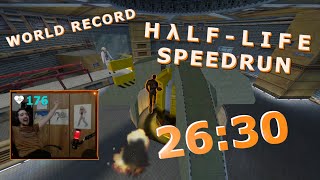 HalfLife Any scriptless Speedrun in 2630761 Former WR [upl. by Greabe]