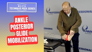 How to improve ankle dorsiflexion with posterior glide of the Talus  Technique Peek Series [upl. by Rayle]