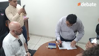 Reciben solicitud de revocación de mandato de Rubén Rocha Moya [upl. by Aikam]