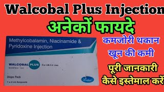 Walcobal Plus Injection Uses  Methylcobalamin Niacinamide Pyridoxine Injection [upl. by Palma697]