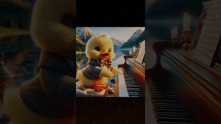 Duckling playing the piano 🎹 duck ai [upl. by Atteval]