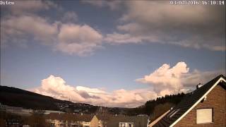 Towering Cumulus and Cumulonimbus timelapse 07032016 [upl. by Dittman194]