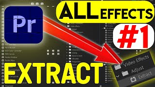 EXTRACTAdjustVideoEffects ALL amp EVERY Effect in Adobe Premiere Pro 2023 ExplainedEp1UrduHindi [upl. by Neira]