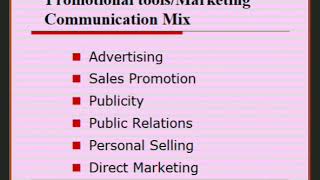 Promotional ToolsMarketing Communication Mix FactorsDDDKSSMarketing ManagementCommunication Mix [upl. by Amme]