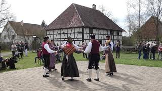 Traditional German DanceUpper Swabian Folk Dance 3 [upl. by Hsiwhem269]