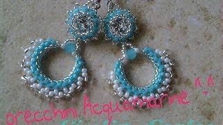 DIY Video tutorial Orecchini Acquamarine [upl. by Eatton]