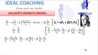 KALDORS GROWTH MODEL HINDI PART F3 [upl. by Eibbil]