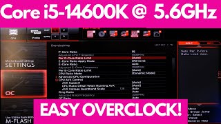 How to overclock Intels awesome Corei514600K to 56GHz [upl. by Ennaira]