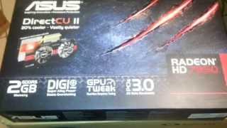 Asus Radeon HD 7850 2GB unboxing [upl. by Onimixam796]