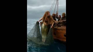 Mermaid caught in fishing net । FishingAdventureOceanMysteryViralMermaid [upl. by Nawek241]