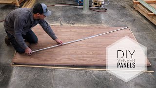 DIY Veneer  Using a vacuum pump for veneering large panels [upl. by Nosyla886]