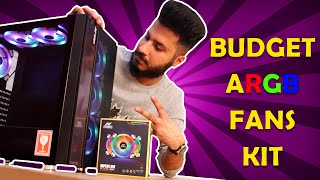 Best Budget ARGB Fans HINDI AntEsports Superflow SF 120 Fan kit Review India 2020 [upl. by Aniroc]