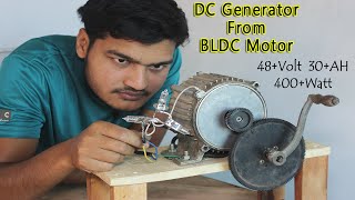 How To Make DC Generator From BLDC Motor [upl. by Aliemaj]