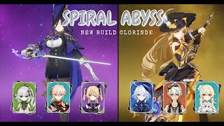 Testing New Build Clorinde in Spiral Abyss  Genshin Impact [upl. by Nnitsuj]