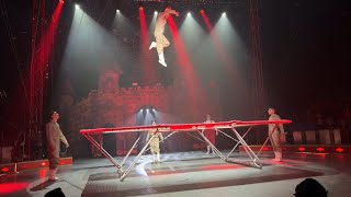 Gandeys Circus 2024 Spooktacular Trafford Centre Trampoline Act [upl. by Thunell]