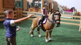 Alinas erste Ponystunde 🐴 1 Der Weg zum Erfolg 💥  Schleich Video [upl. by Kreit]