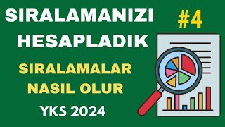 NETLERİNİZİ Yazın Sıralamanızı HESAPLAYALIM  YKS 2024 Sıralama Tahmin Sıralamalar Nasıl Olur [upl. by Esital]