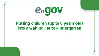 Putting children up to 6 years old into a waiting list to kindergarten [upl. by Franci]