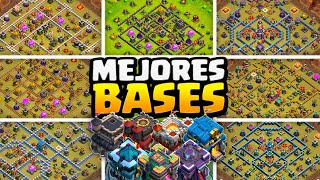 Las Mejores Bases para cada nivel de Ayuntamiento 🔝 Clash of Clans [upl. by Hgielek852]