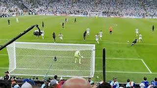 🇦🇷 🇲🇫 Mbappé incredible goal 22 I French fans go wild in 2022 World Cup Final Qatar vs Argentina [upl. by Zenas146]